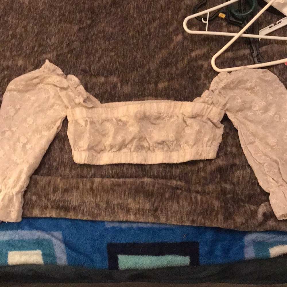 Just for you crop top- Ivory